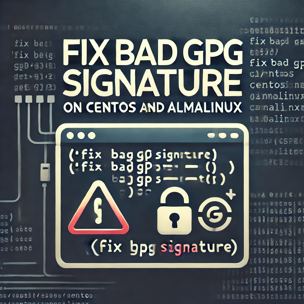 How to Fix Bad GPG Signature on CentOS and AlmaLinux