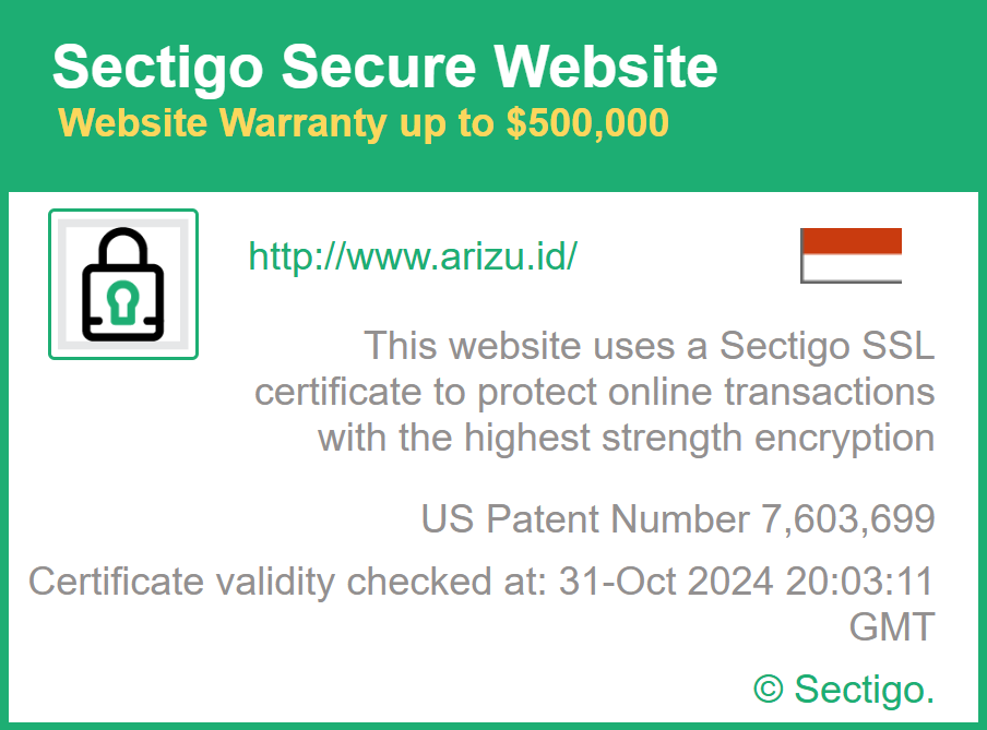 Arizu Connection Secured by Sectigo