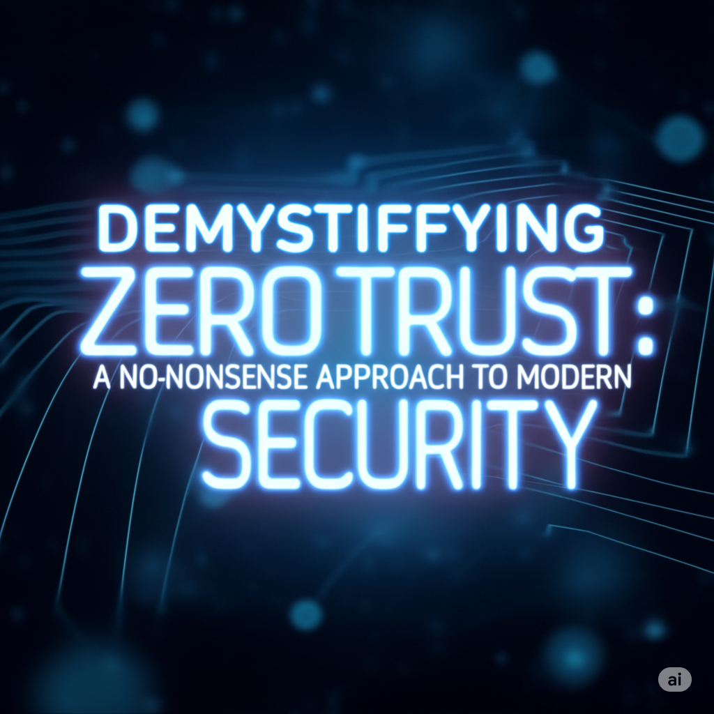 Demystifying Zero Trust: A No-Nonsense Approach to Modern Cybersecurity