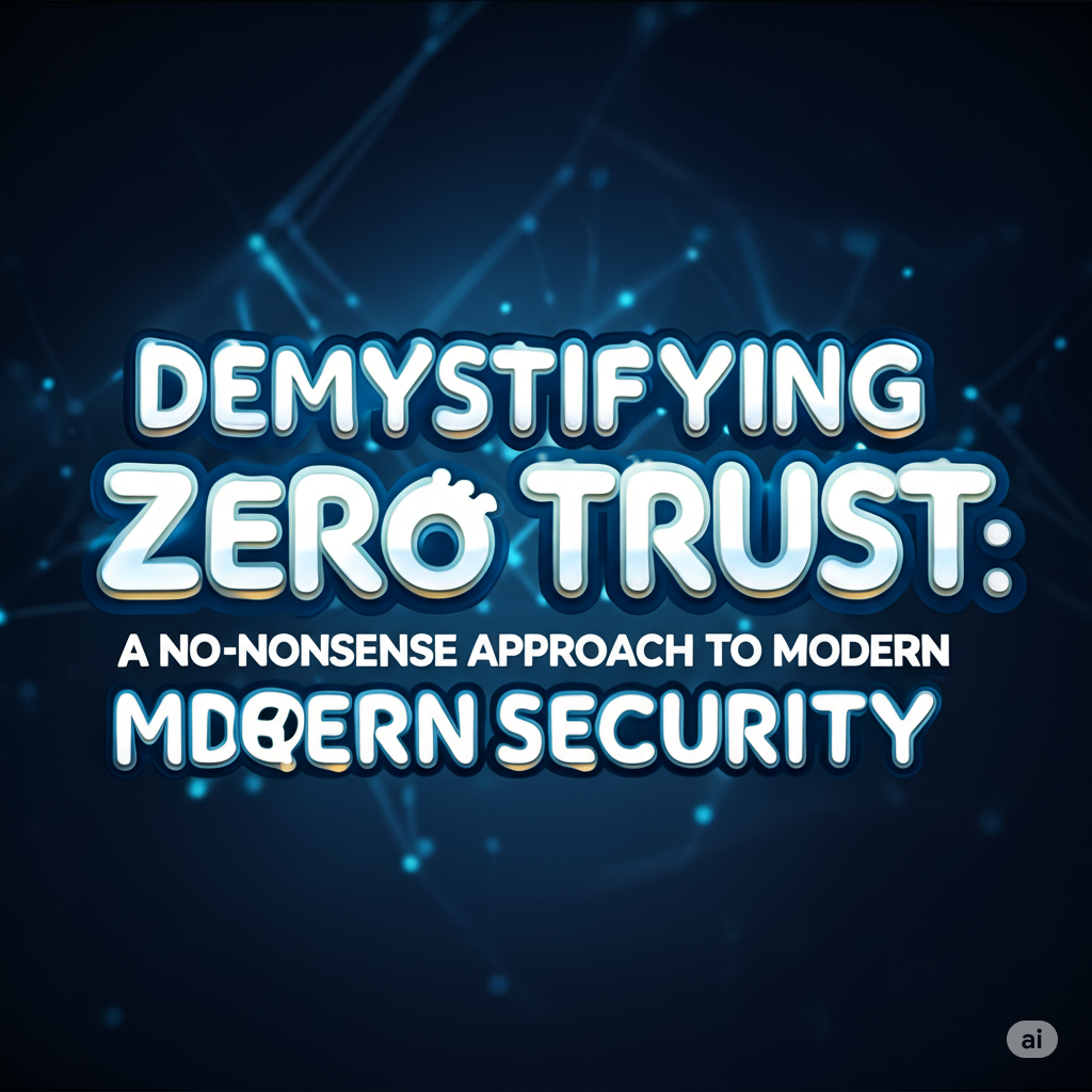 Demystifying Zero Trust: A No-Nonsense Approach to Modern Cybersecurity